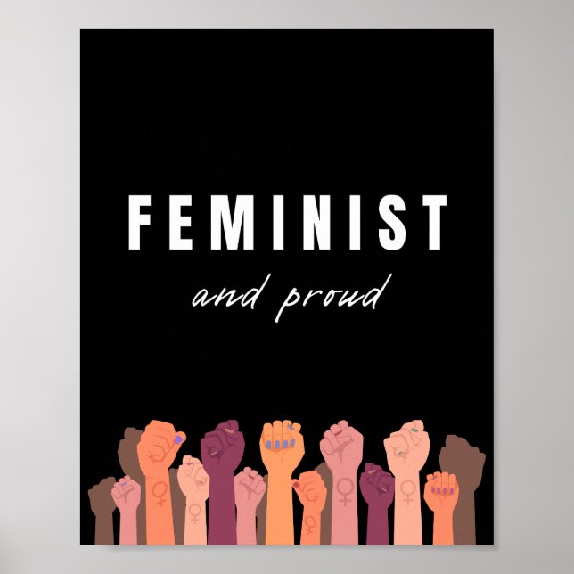 Poster Feminista E Orgulhosa (Frente)