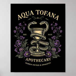 Poster Feminista Engraçada Aqua Tofana Apothecary Vintage
