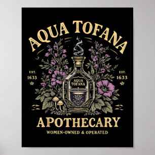 Poster Feminista Engraçada Aqua Tofana Apothecary Vintage