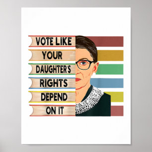 Poster Feminista Ruth Bader Ginsburg RBG - Garota de cita