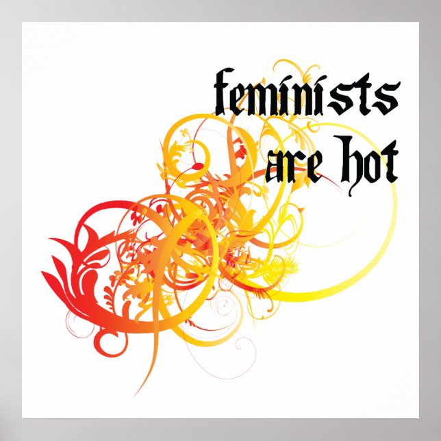 Póster Feministas Estão Quentes (Frente)