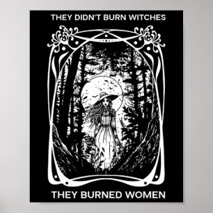 Poster Feministas Não Queimaram Bruxas Queimaram mulheres