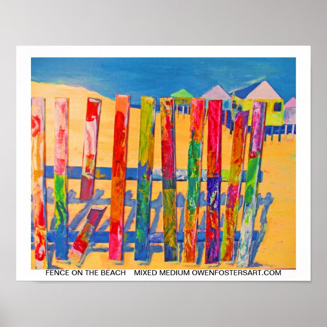 PÓSTER FENÇA AO LONGO DA PRAIA (Frente)