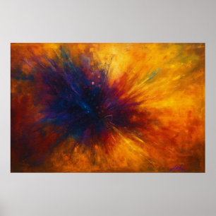 Poster Fenda Solar em Floração - Energia Abstrata Desenca