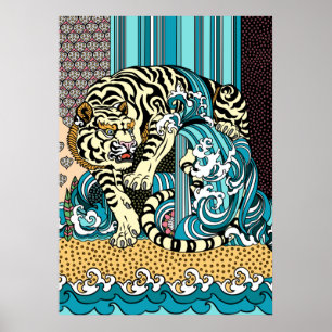 Poster Feng Shui White Tiger
