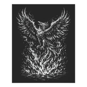 Póster Fênix Ressurgindo das Chamas por BurnsInHell
