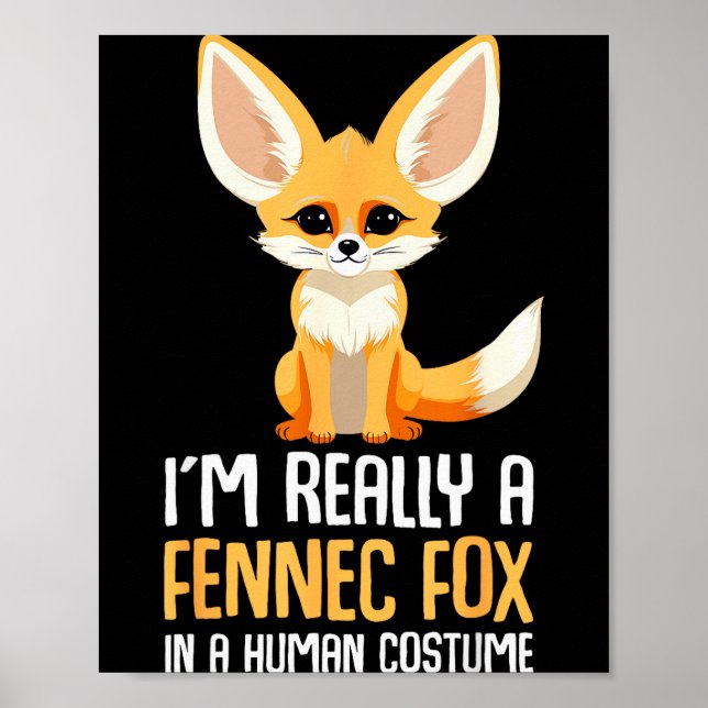 Poster Fennec Fox Costume Girls Fox  (Frente)