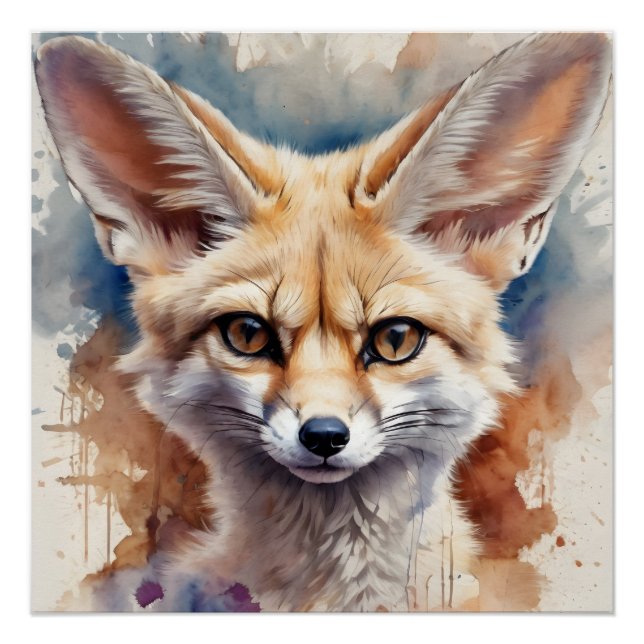 Póster Fennec Fox n.o 2 Poster brilhante (Frente)