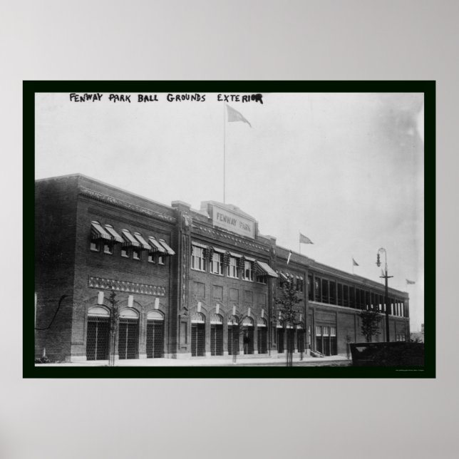 Poster Fenway Park Boston Baseball 1914 (Frente)