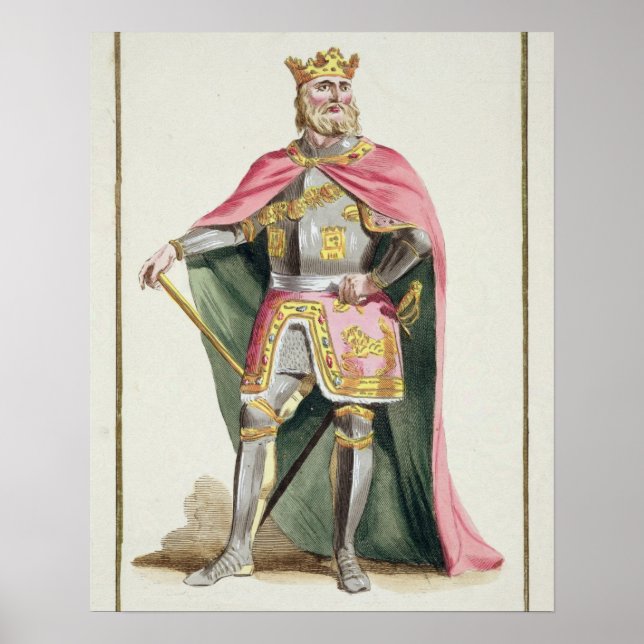 Poster Ferdinand I (1379-1416) King of Aragon do "Receu" (Frente)