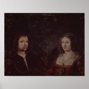 Póster Ferdinand II de Aragon e de Isabella mim do