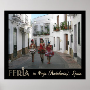 Póster Feria em Nerja (Andaluzia), Espanha