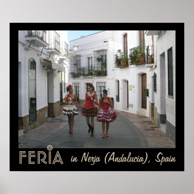 Póster Feria em Nerja (Andaluzia), Espanha (Frente)