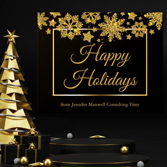 Poster Feriado Corporativo de Férias Felizes (Criador carregado)