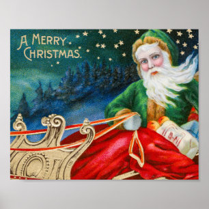 Poster Feriado de natais vintages