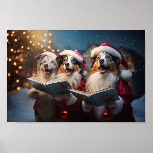 Poster Feriado de Natal dos Pastores Australianos