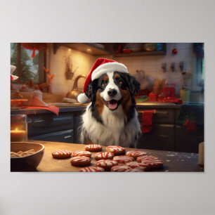 Poster Feriado de Natal em Pastor Australiano
