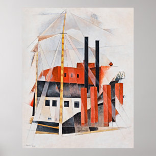 Poster Feriado de Piano Mover por Charles Demuth -