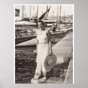 Póster Feriado em Cannes, os anos 30