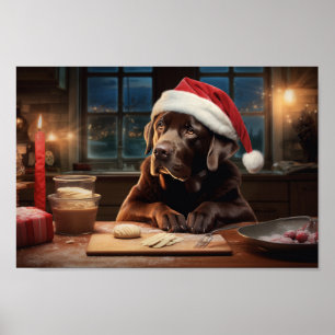 Poster Feriado Festivo do Chocolate Laboratório de Natal