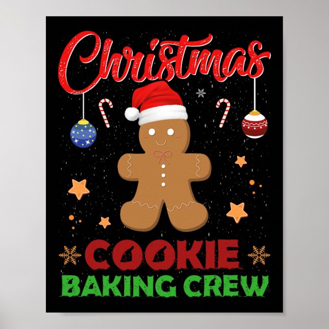 Poster Feriado Natal Baking Squad Novelty Vovó Coo (Frente)