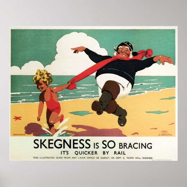 Póster FERIADO NO SKEGNESS c. 1908 (Frente)