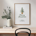 Poster Feriado Simples da Árvore de Natal do Pinho de Águ<br><div class="desc">Feriado Simples da Árvore de Natal do Pinho de Água</div>