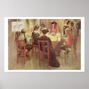 Póster Feriados do Natal, bar. em "Lasst Licht Hinin" ("