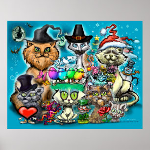Poster Feriados felizes