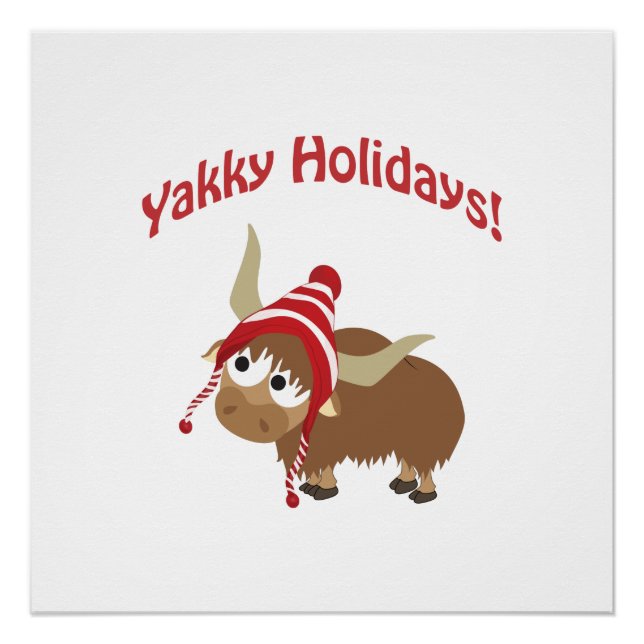 Póster Feriados Iakky! Iak de inverno (Frente)