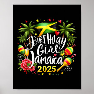 Poster Férias Correspondendo à Menina de Aniversário Jama