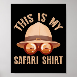 Poster Férias da família Safari Africana Zoo Animal Safar