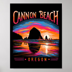 Poster Férias da Família Viagem Summer, Oregon Beach