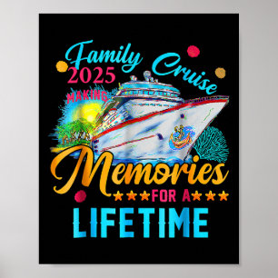 Poster Férias De Cruzeiro Familiar 2025 Family Matching C