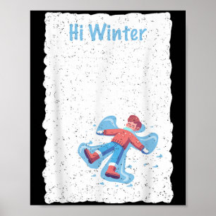 Poster Férias de Inverno Esqui Natal Esqui X-mas Esqui Es