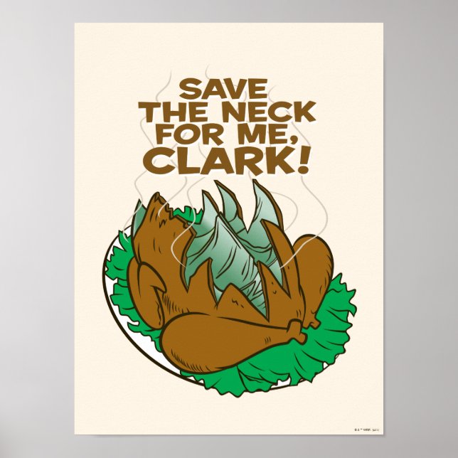 Poster Férias de Natal | Salve o pescoço para mim, Clark! (Frente)