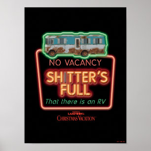 Poster Férias de Natal Sh*tter - Sinal de Neon de Chei
