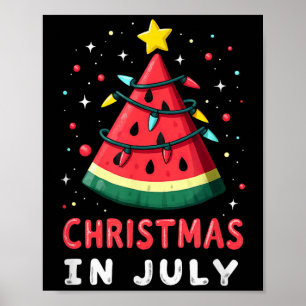 Poster Férias De Praia Summer No Natal De Julho, Melancia