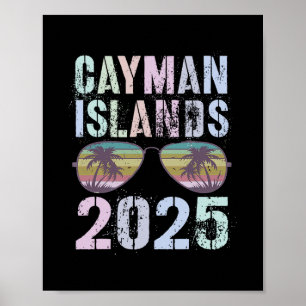 Poster Férias de surf no Cayman Islands para crianças 202