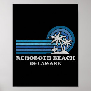 Poster Férias de Verão da Família Rehoboth Beach Delaware