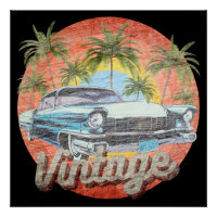 Férias de Verão de Carro Antigo Rústico