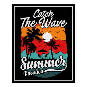 Póster Férias De Verão De Ondas