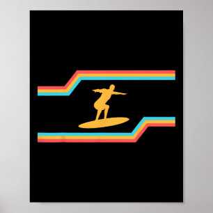 Poster Férias de Verão na Califórnia, Sol, Surfando Ondas