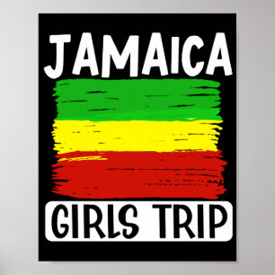 Poster Férias de Voo de Viajantes Jamaica Girls Trip Flag