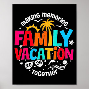 Poster Férias em Família Camiseta Fazendo Memórias Juntos