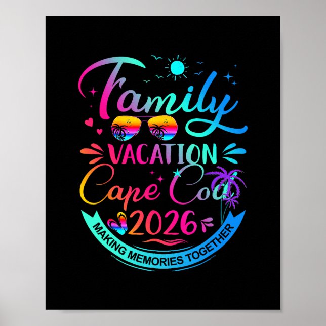 Poster Férias em Família Cape Cod 2026 Presente de Palmei (Frente)