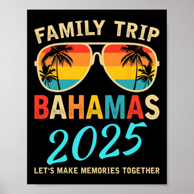 Poster Férias Familiares Bahamas 2025 Grupo de Correspond (Frente)