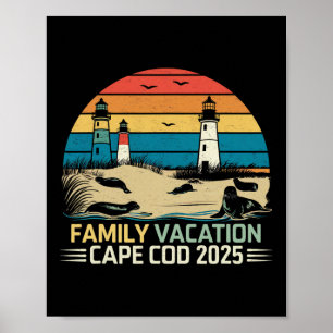 Poster Férias Familiares Cabo Cod 2025 Férias Costeiras