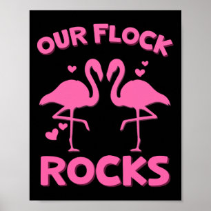 Poster Férias Familiares De Flamingo Correspondendo A Nos