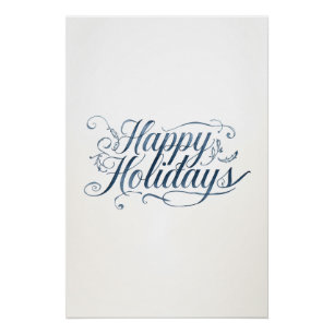 Póster Férias Felizes Natal Alegre Família Ano Novo
